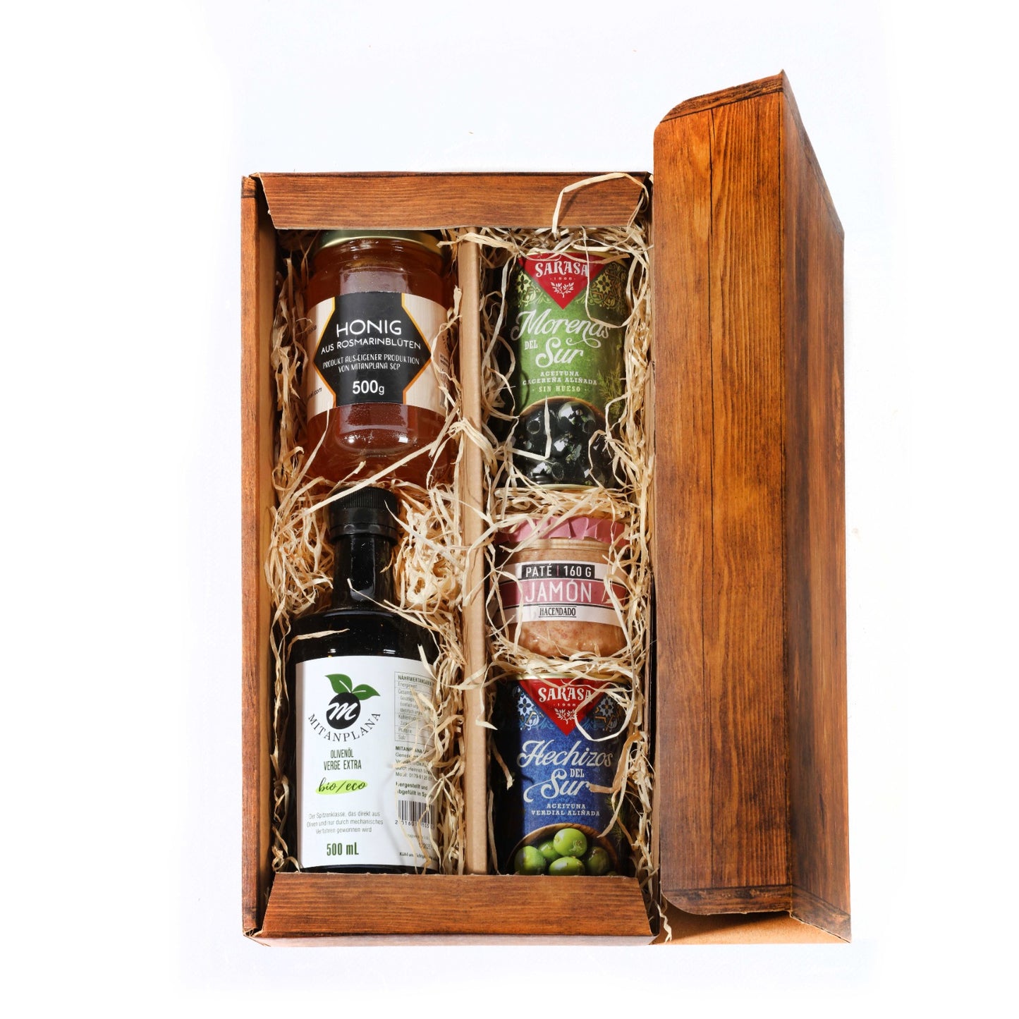 Geschenkkorb "Holzoptik" - Leer